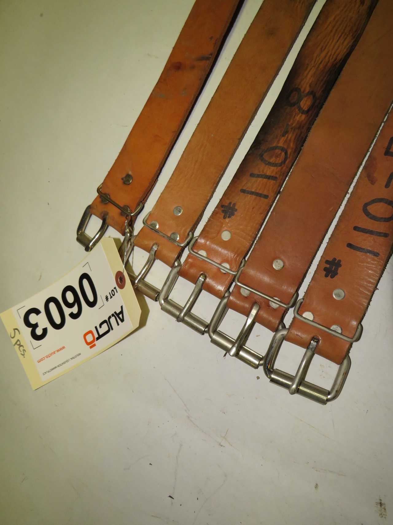 LOT OF 5 KUNYS ASSORTED BELTS - MACHINING ACCESSORIES & TOOLING