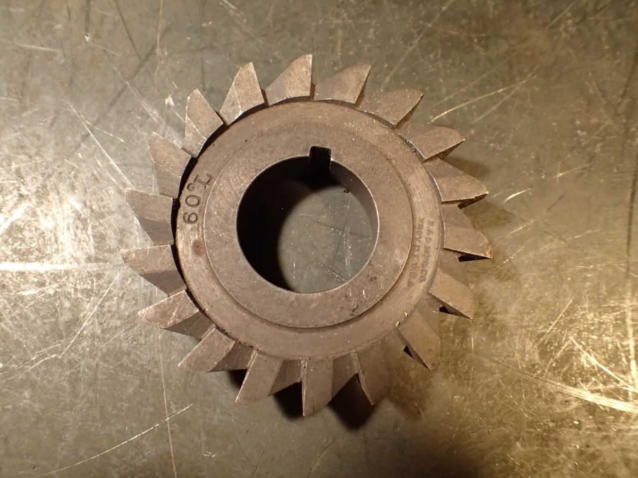 Brown & Sharpe 1/2" 60-Degree Left Single Angle Mill Milling Cutter: 2-3/4" x 1" - MILLING TOOLS