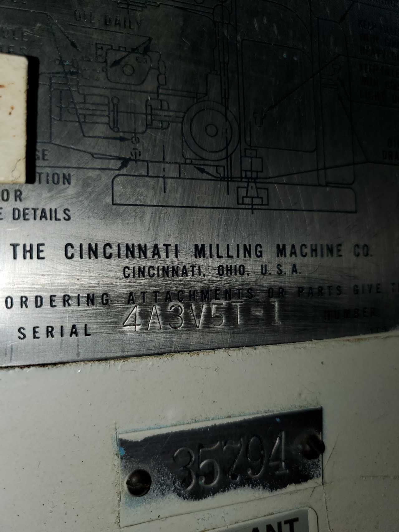 1967 Cincinatti 315-16 Milling Machine - CNC MACHINING CENTERS 1967 Cincinatti 315-16 Milling Machine - CNC MACHINING CENTERS