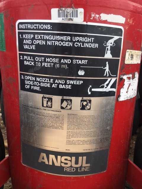Fire Extinguisher, Wheeled Dry Chemical, For A,B,C Class Fires - SAFETY EQUIPMENT