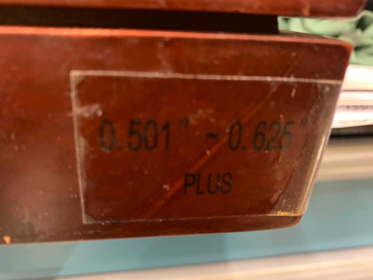 Nuline .501"-.625" Pin Gauge Set - INSTRUMENTATION