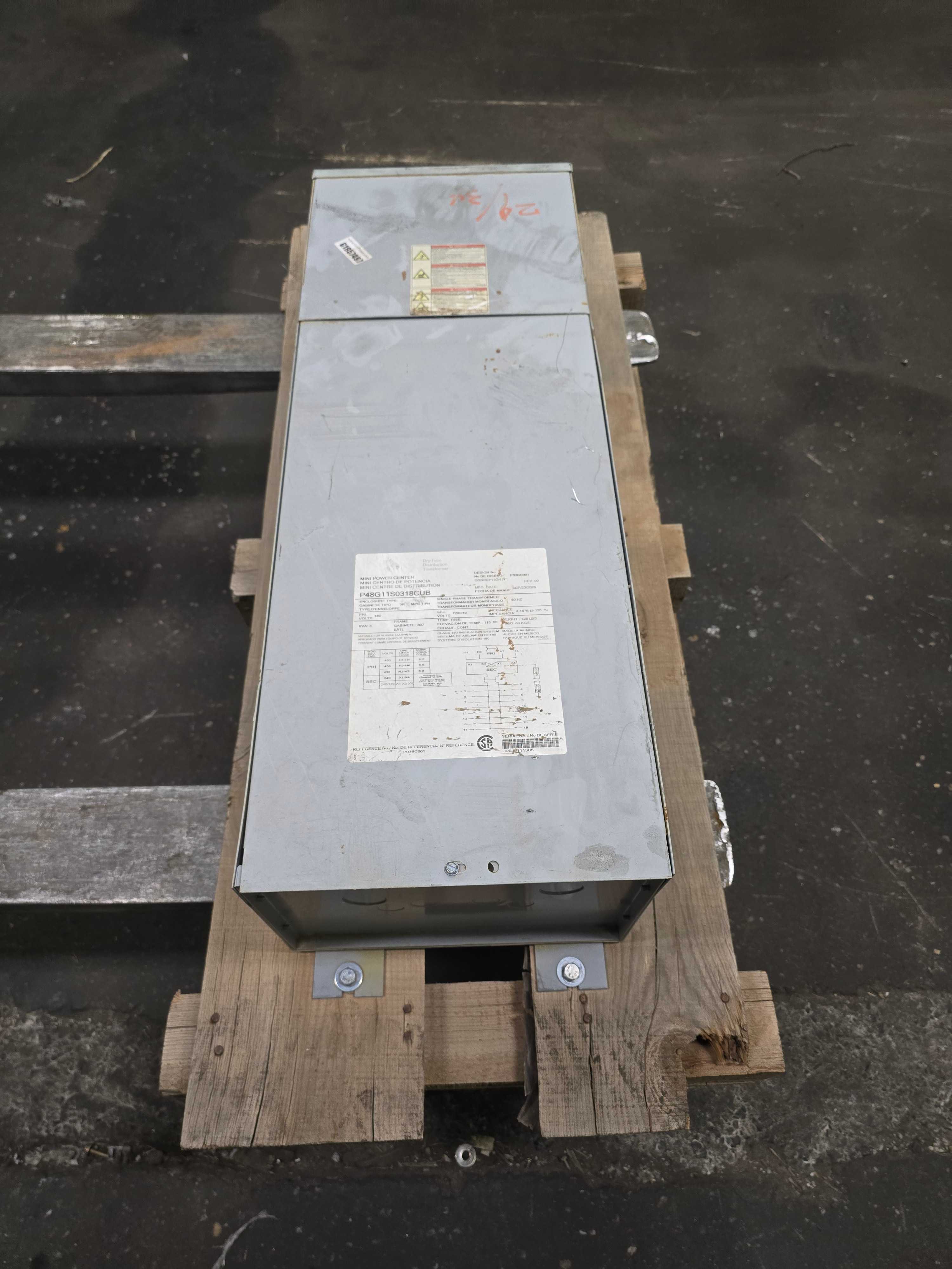 EATON P48G11S0318CUB MINI POWER CENTER TRANSFORMER/PANEL - POWER TRANSFORMERS EATON P48G11S0318CUB MINI POWER CENTER TRANSFORMER/PANEL - POWER TRANSFORMERS