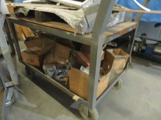 Metal Cart and Contents - MISCELLANEOUS