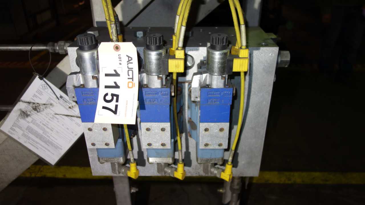 GE SIMPLEX TMA ETD HYDRAULIC MANIFOLD, 3X REXROTH - PNEUMATIC VALVE