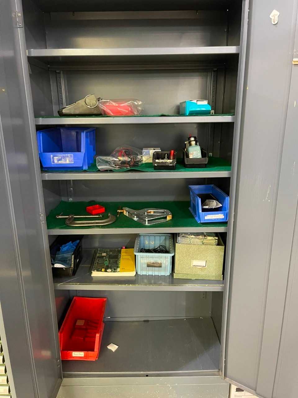 Store Master Metal Cabinet With All Contents - MATERIAL HANDLING