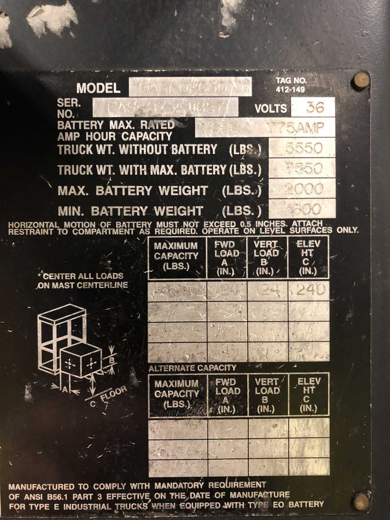 1997 Raymond  EASI-OPC30TT ORDER PICKER, Enfield, CT - ORDER PICKER