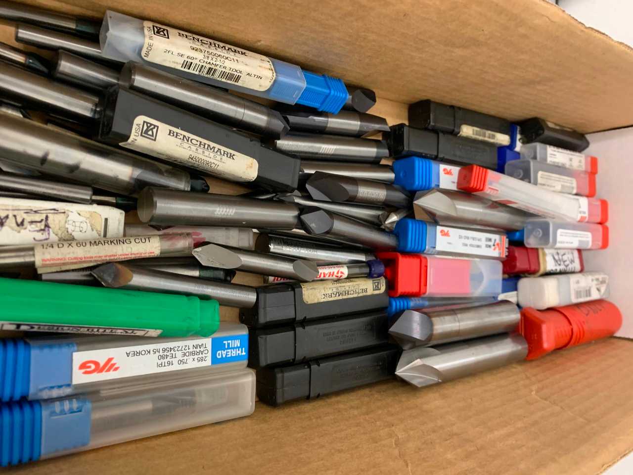 Solid Carbide Chamfer mills – Many new in Box - ELECTRIC POWER TOOLS