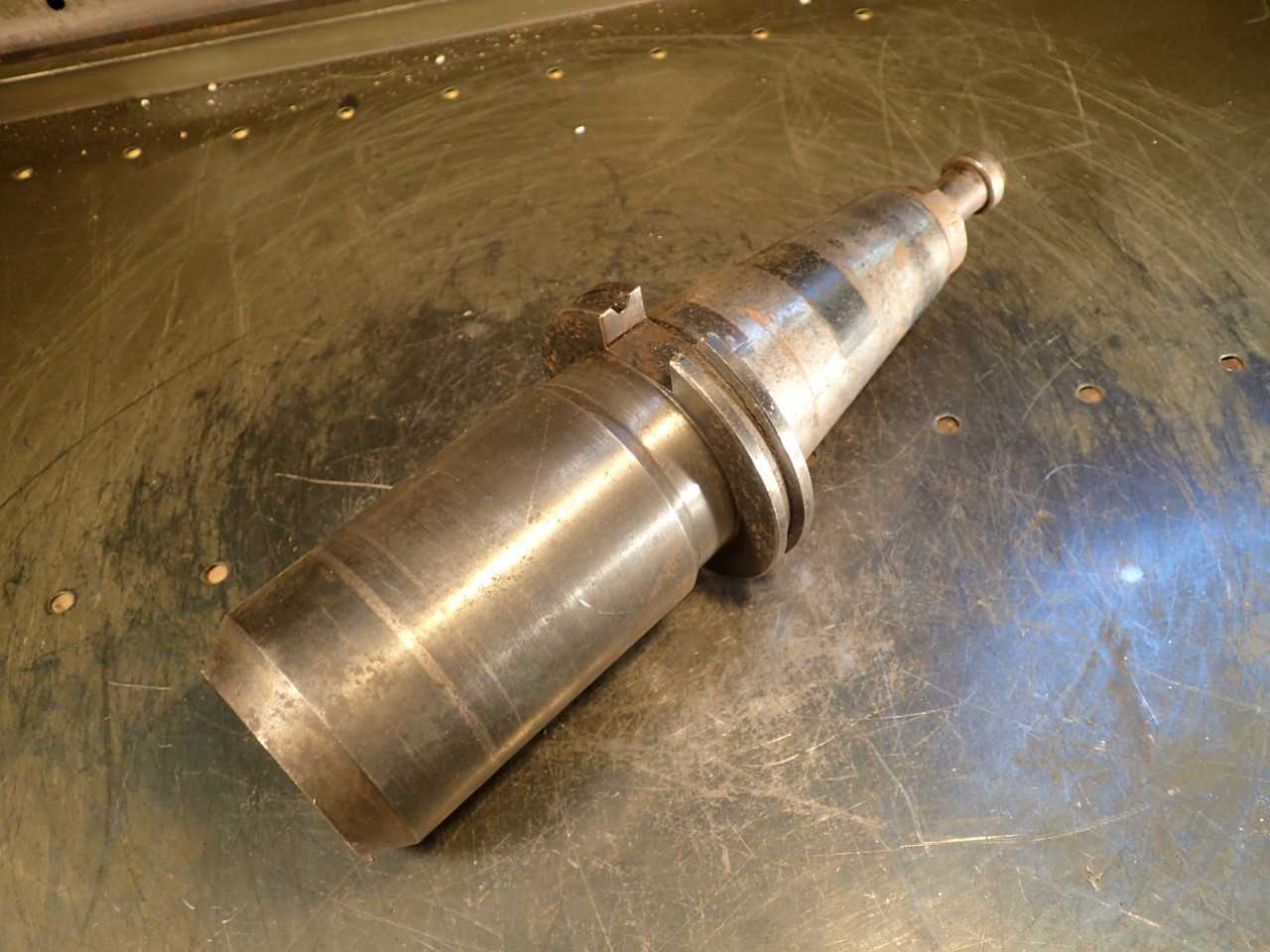 Balas 2" End Mill Tool Holder: 6" Projection, CAT-50 V-Flange Taper Shank - MACHINING ACCESSORIES & TOOLING