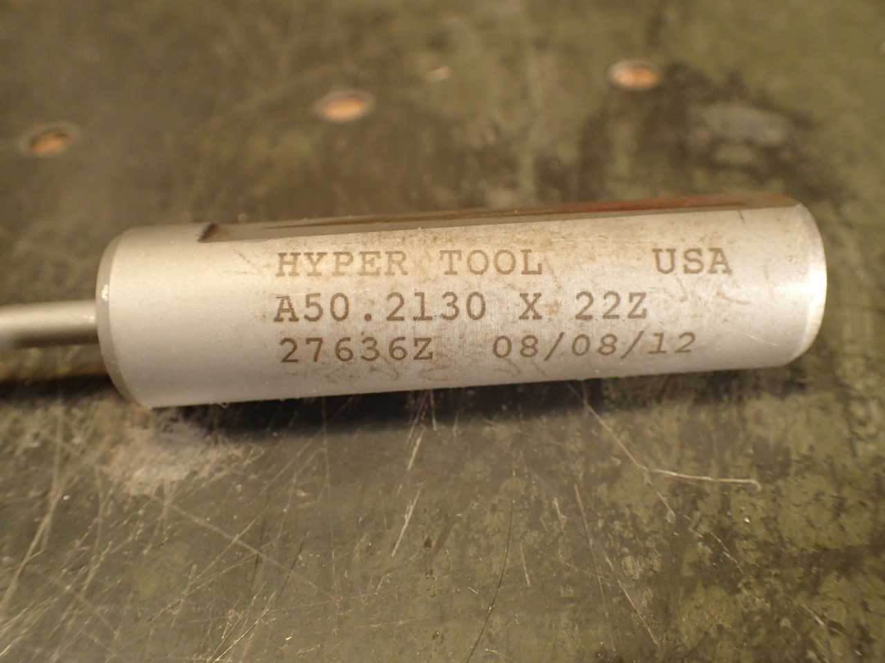 Hyper Tool .2130" #3 x 22" OAL Coolant Fed Deep Hole Gun Drill: Carbide Tipped - MACHINE TOOLING