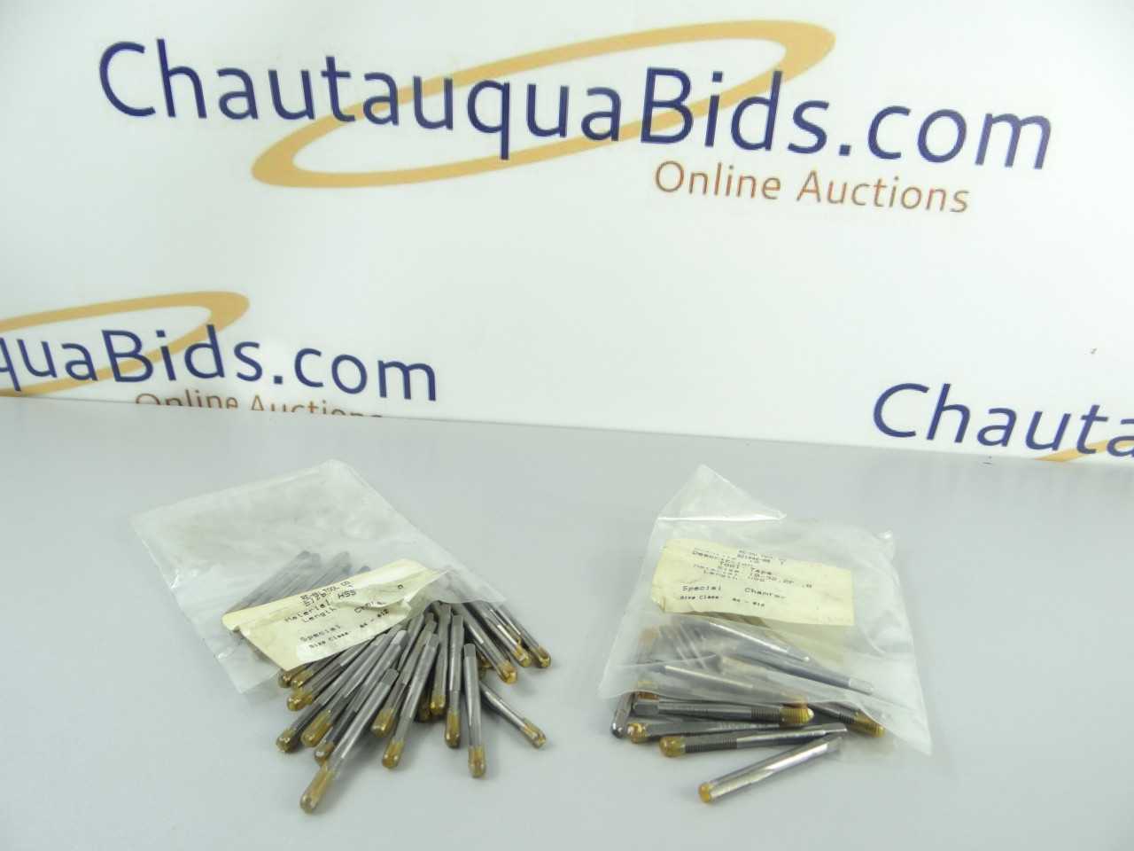 Large Lot of Freshly Sharpened HSS Bottom Taps - MACHINING ACCESSORIES & TOOLING