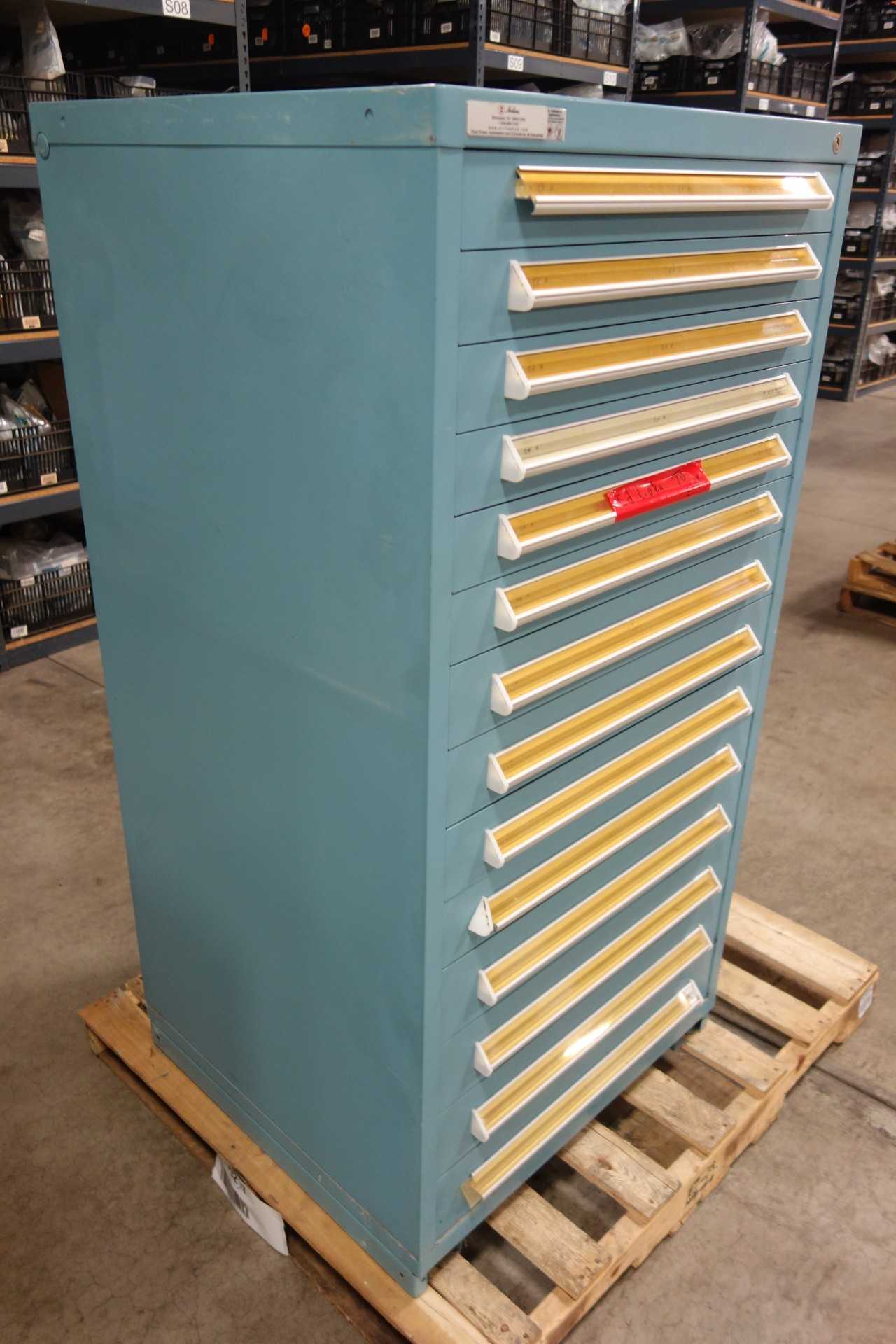 STANLEY VIDMAR 14 DRAWER TOOL CABINET - TOOL STORAGE