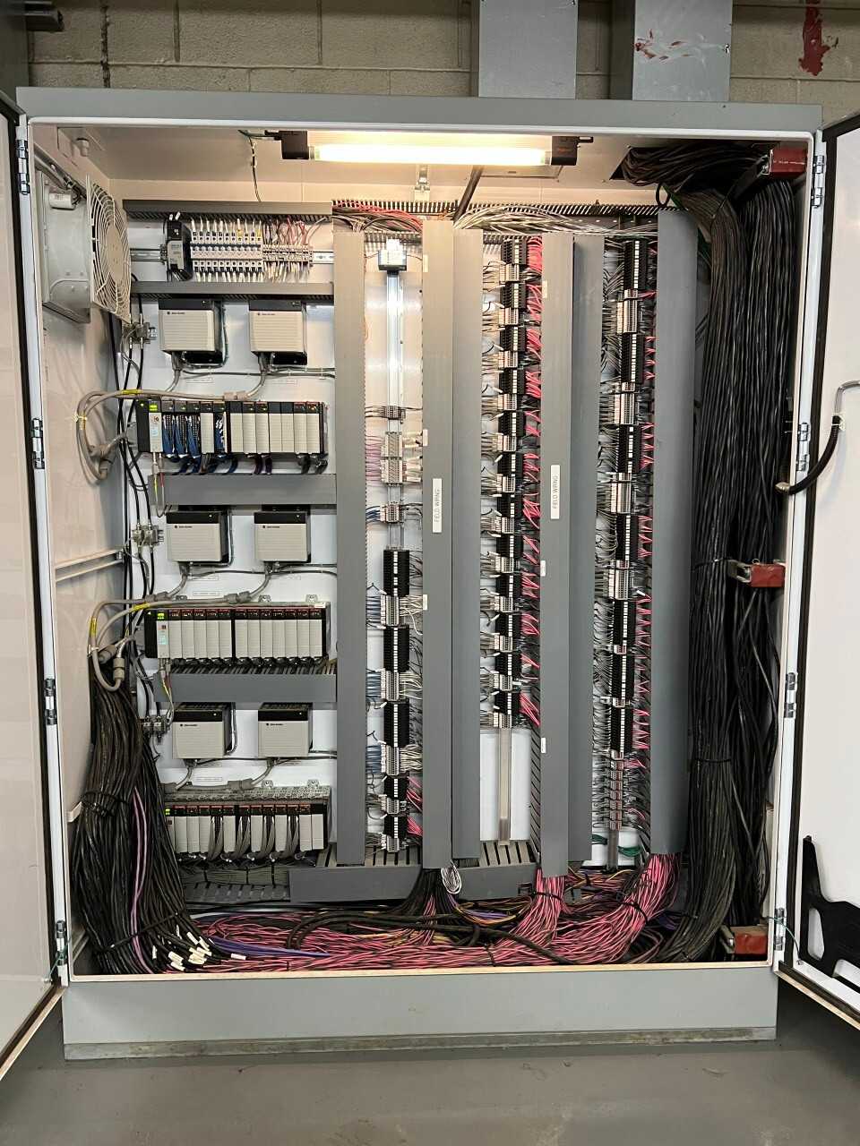 Cabinet with Allen Bradley Controllogix PLCs - AUTOMATION & CONTROLS