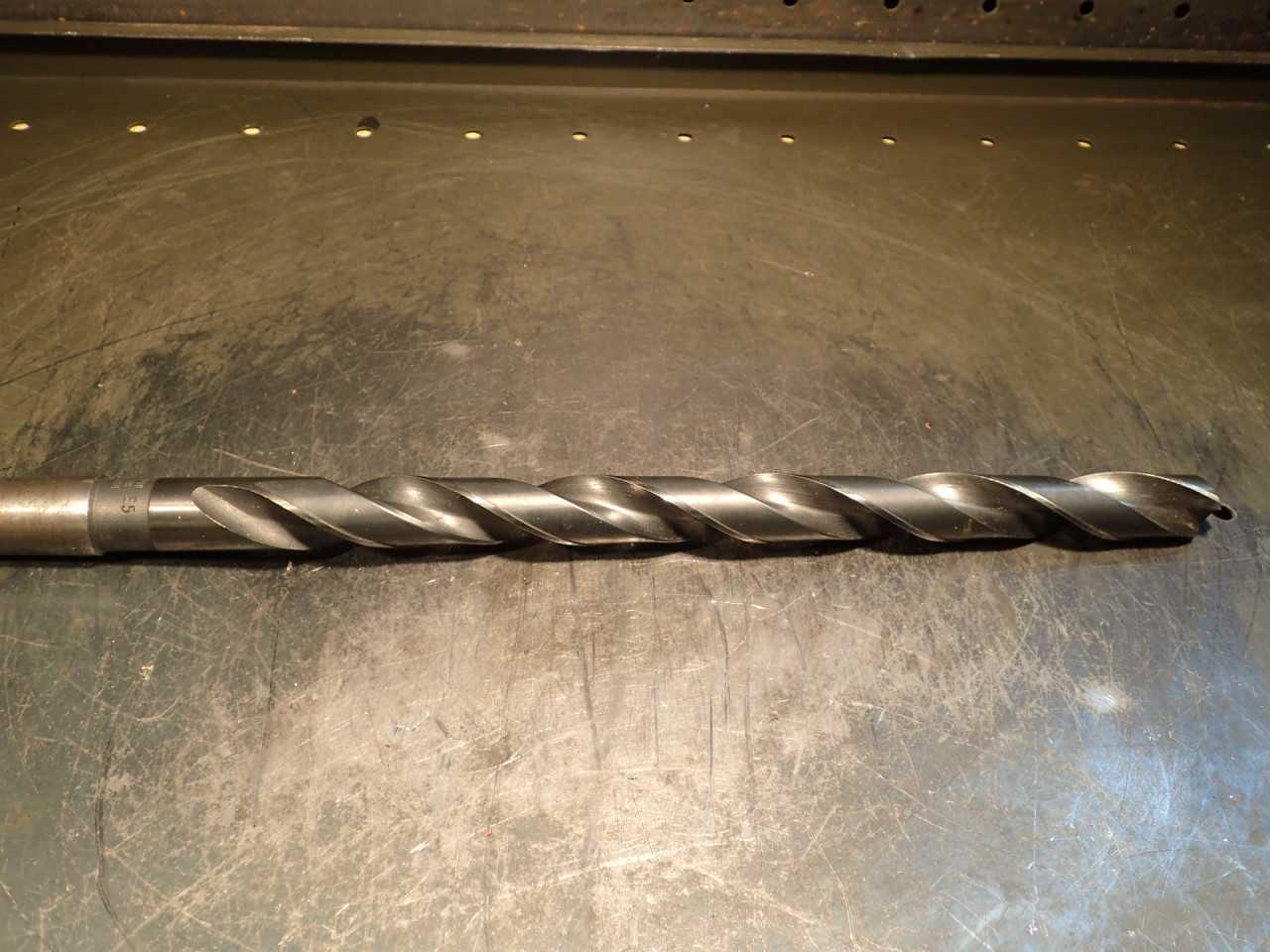 PTD 7/8" HSS Drill Bit: 11-3/4" Extra Long Flutes, Morse Taper #3 Shank MT3 3MT - WORKHOLDING