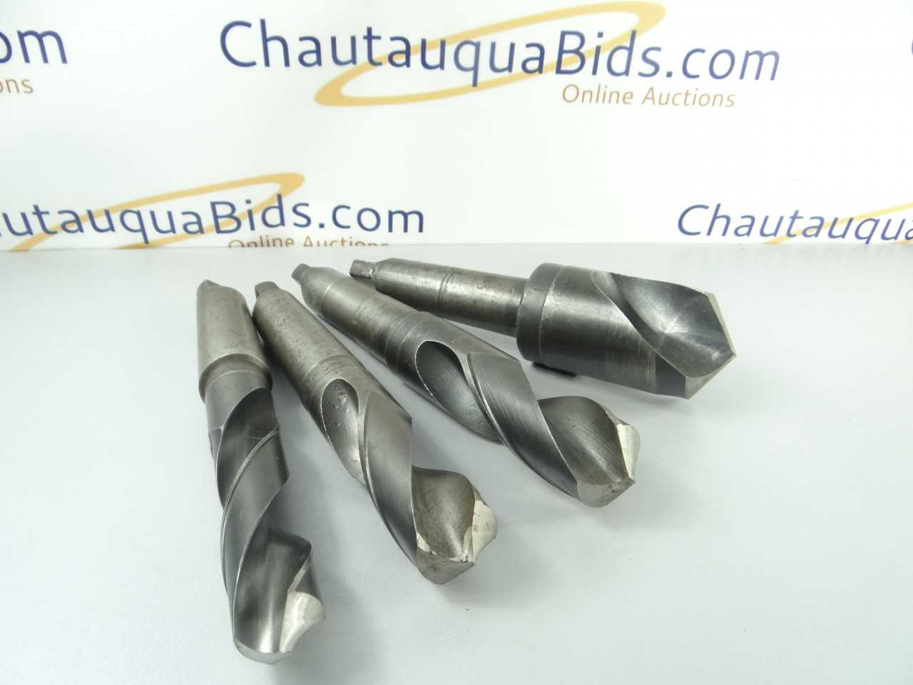 Lot of 4 HSS 5MT Taper Shank Drills - MACHINING EQUIPMENT PARTS