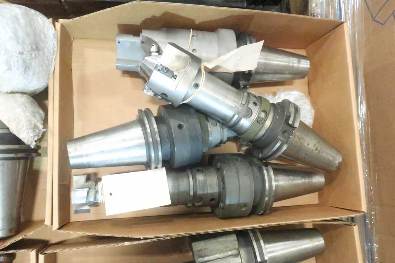 LOT OF ASSORTED CAT50 TOOL HOLDERS - ELECTRIC POWER TOOLS