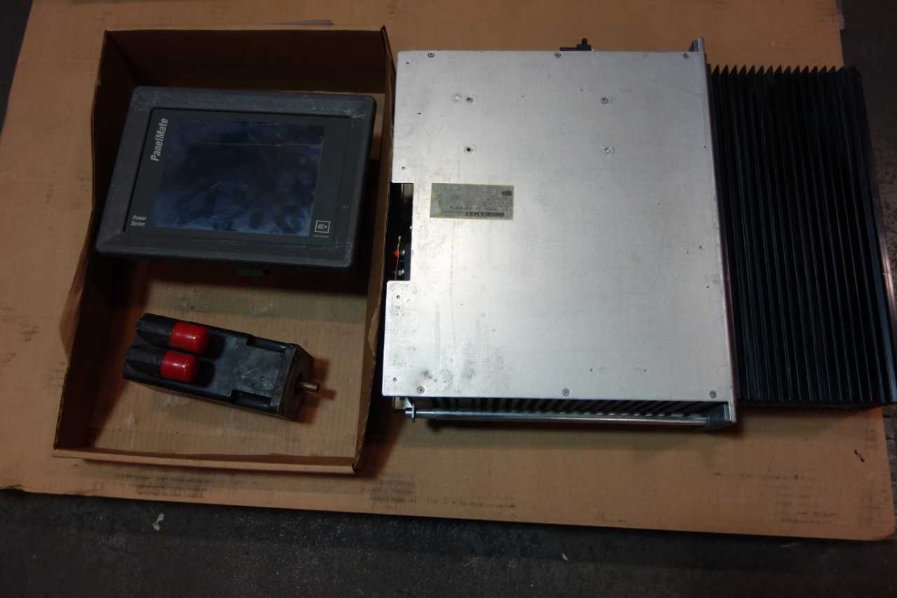 1 LOT OF SERVO MOTOR, SERVO DRIVE & AMP, OPERATOR INTERFACE PANEL- ALLEN BRADLEY, INDRAMAT, CUTLER HAMMER - SERVO