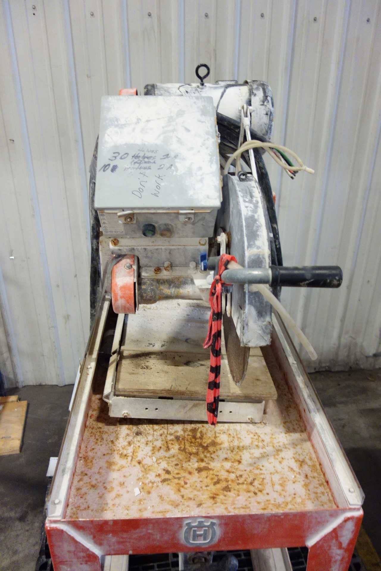 HUSQVARNA MS 610 5 HP ELECTRIC GUARDMATIC MASONRY BRICK AND BLOCK SAW - ELECTRIC MOTORS