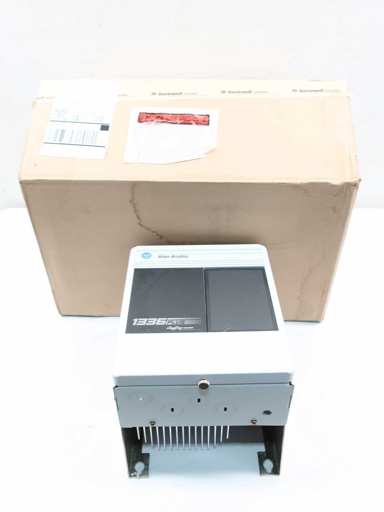ALLEN BRADLEY 1336S-BRF50-AA-EN6 1336 PLUS SER F 380-480V-AC 0-400HZ 0-460V-AC 7/8.5KVA AC VFD DRIVE - MOTOR DRIVES ALLEN BRADLEY 1336S-BRF50-AA-EN6 1336 PLUS SER F 380-480V-AC 0-400HZ 0-460V-AC 7/8.5KVA AC VFD DRIVE - MOTOR DRIVES