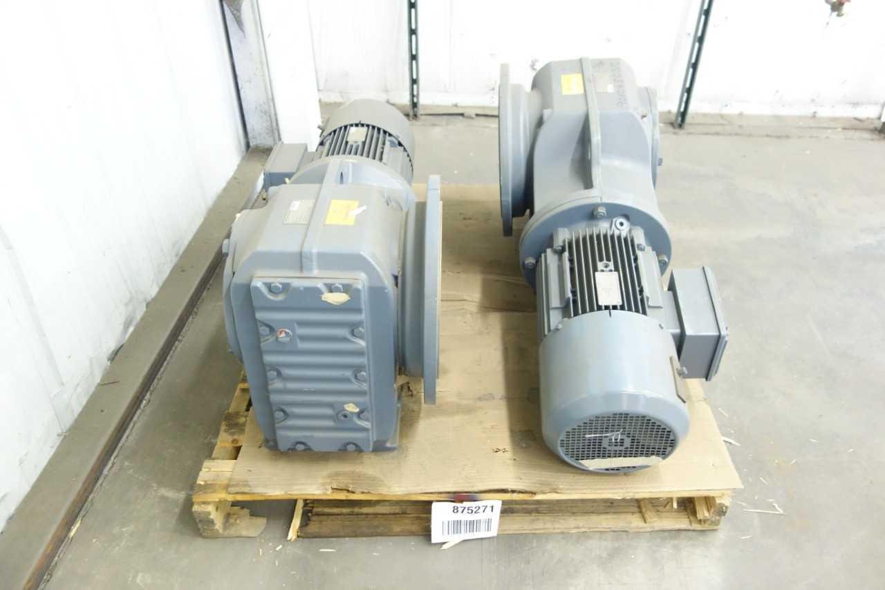 LOT OF 2 NEW SEW EURODRIVE KAF107DV132M4BM15HF GEARMOTOR - ELECTRIC MOTORS