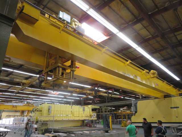 Bridge Crane, 75' Span, 120' Heavy Duty Rail W/Vac U Lift - CRANES