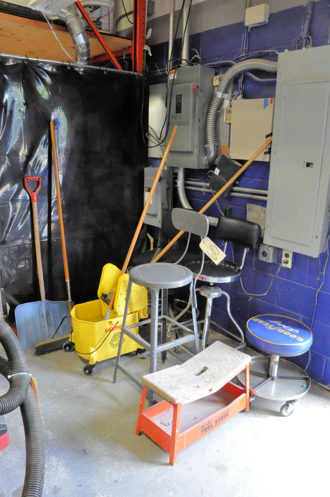 Lot-Shop Stools and Mop Bucket - ROLLING CARTS