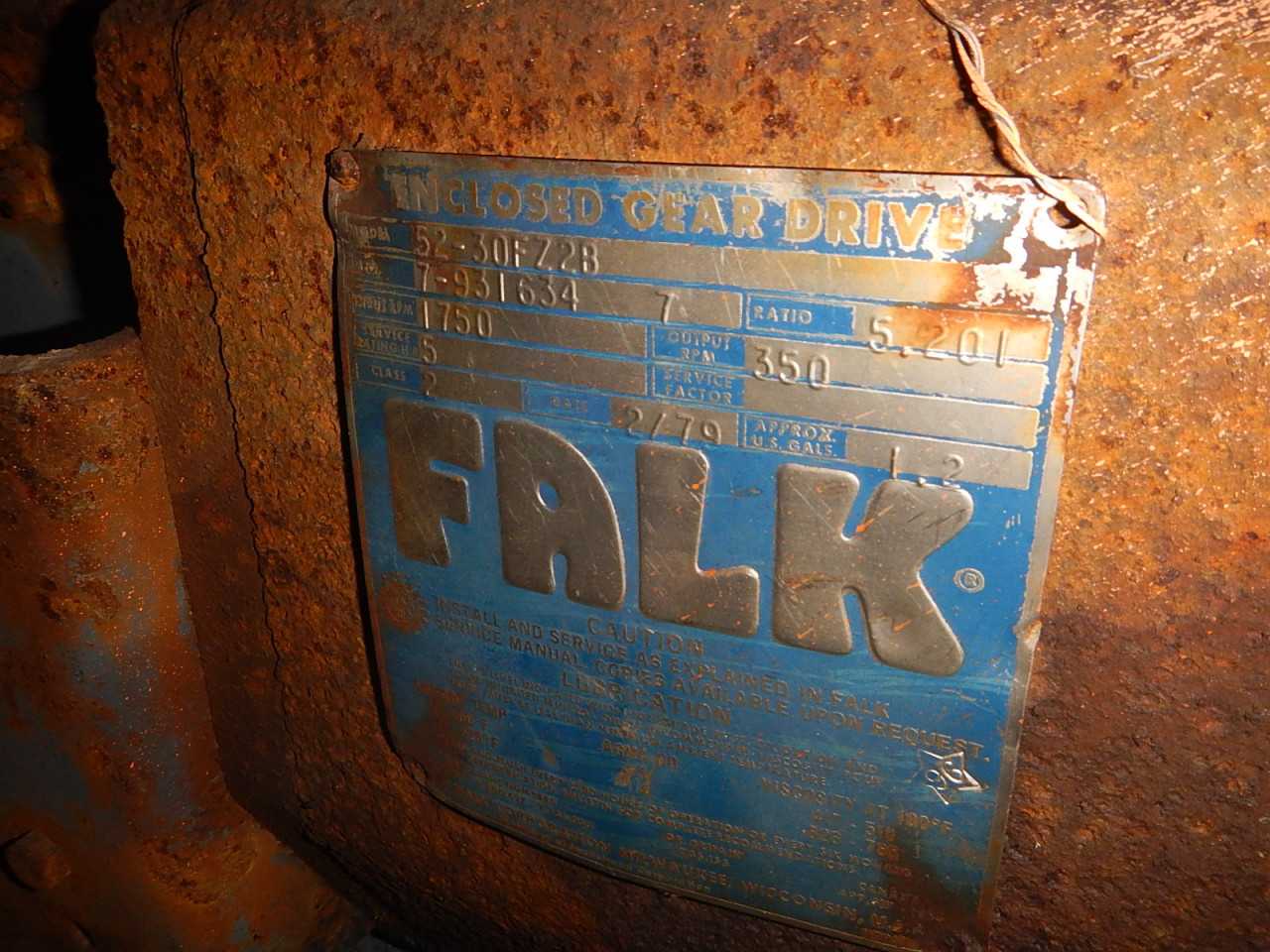 5 HP Falk Gear Reducer Model 52-30FZ2B - GEAR REDUCERS