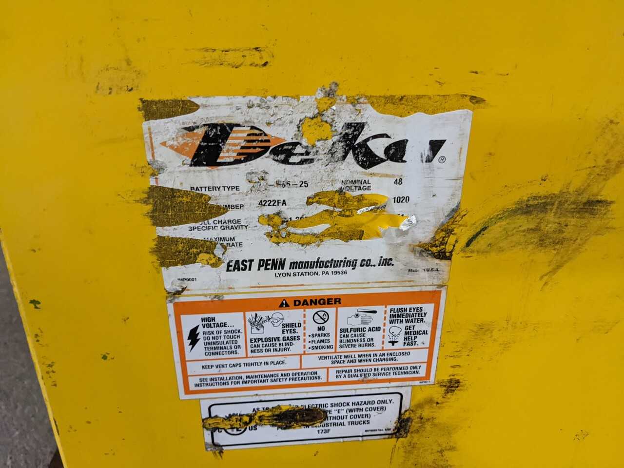 DEKA 48V FORKLIFT BATTERY - FORKLIFTS