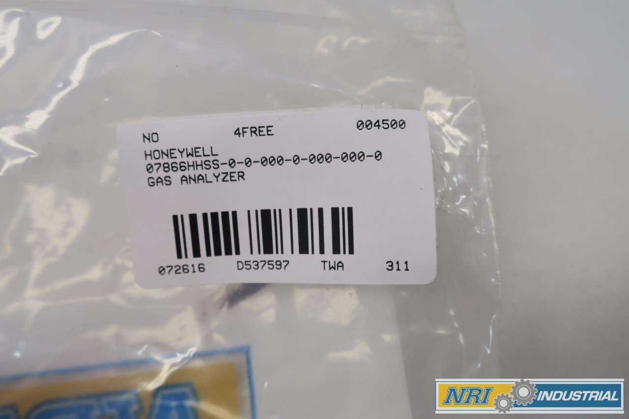 NEW HONEYWELL 07866HHSS-0-0-000-0-000-000-0 GAS TRANSMITTERS & ANALYZER - INSTRUMENTATION