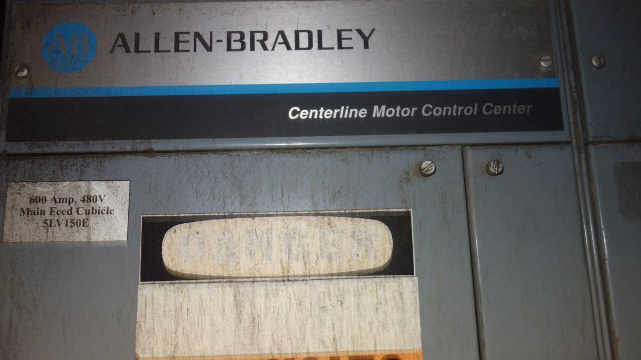 7X VERTICAL SECTIONS ALLEN BRADLEY 2100 CENTERLINE MCC BUCKETS (BUCKETS EXCLUDED, CABINET ONLY, ELECTRICAL & CABLES INCLUDED) - AUTOMATION & CONTROLS