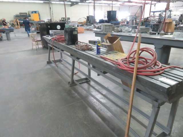 "T" Slotted Table, 138" x 20" W x 36" H - MISCELLANEOUS