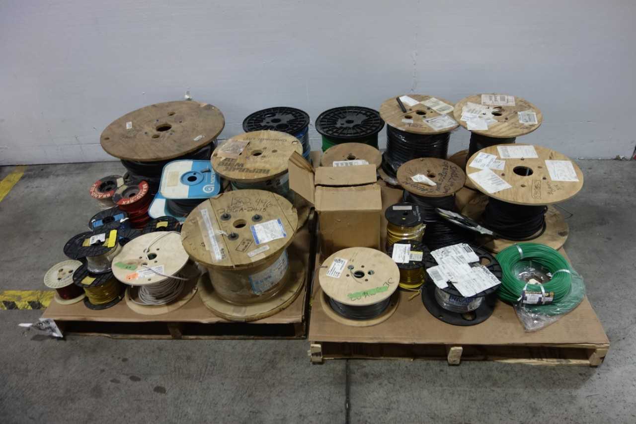 2 PALLETS OF ASSORTED WIRE - ELECTRICAL COMPONENTS