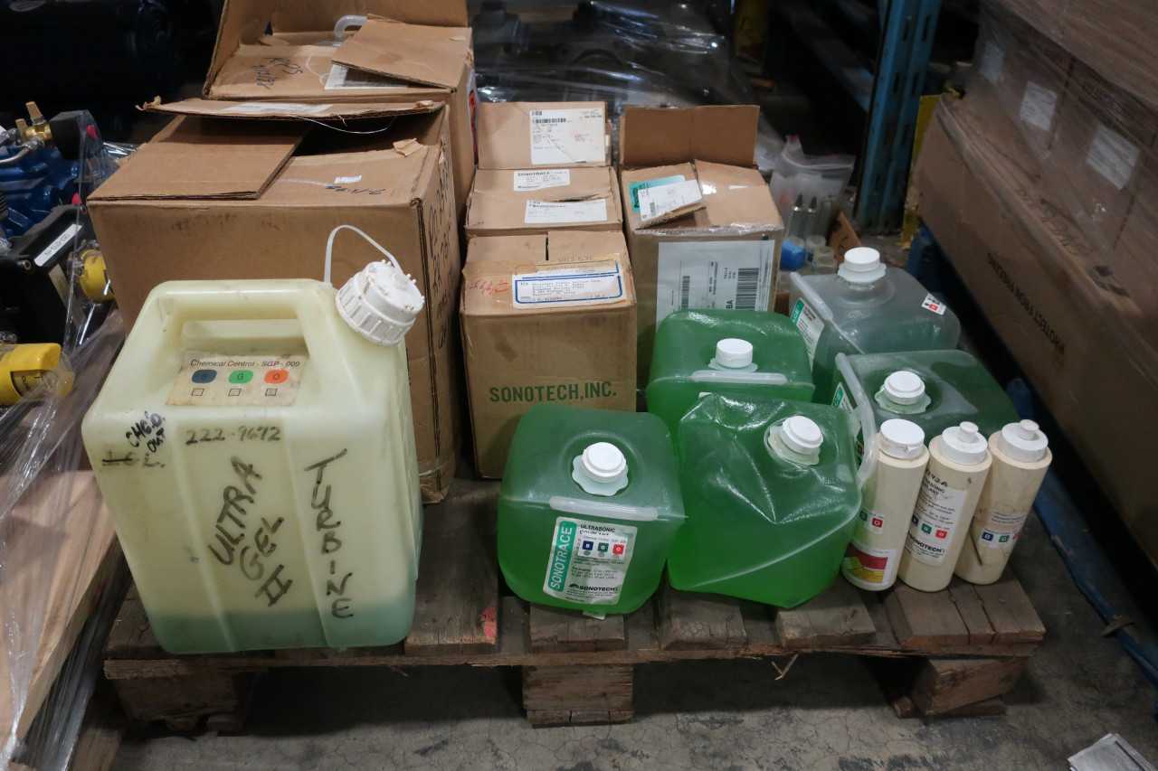 1 PALLET OF ASSORTED ULTRASONIC COUPLANTS - MISCELLANEOUS
