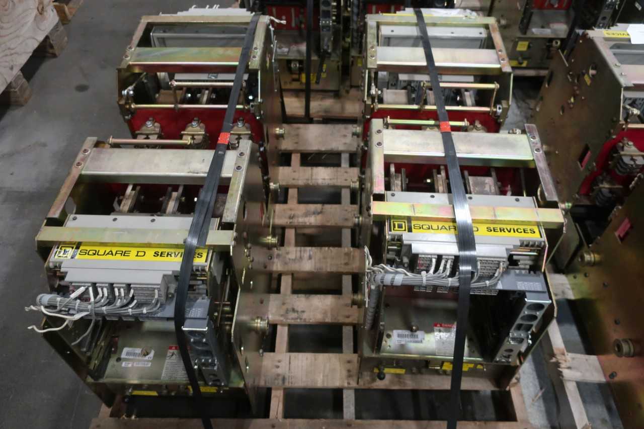 4 PALLETS OF ASSORTED SQUARE D SWITCHGEAR CHASIS - MISCELLANEOUS