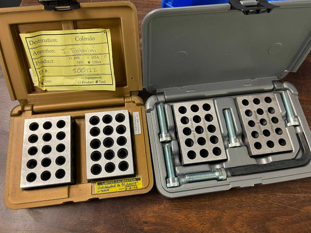 Brown & Sharpe 123 Blocks - MACHINING ACCESSORIES & TOOLING