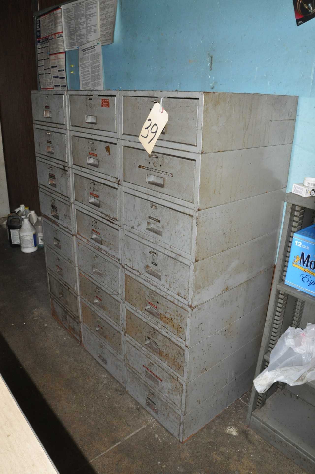 24 Drawer Bin Organizer Cabinet with General Maintenance Hardware - TOOL STORAGE