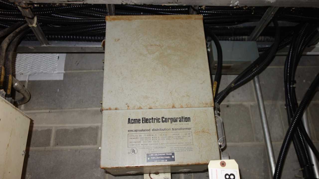 ACME T-53516-3 10KVA 480/120V-AC TRANSFORMER - CONTROL TRANSFORMERS