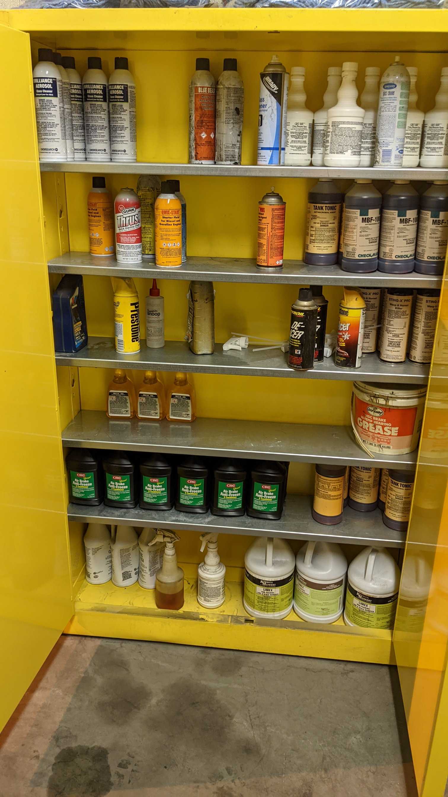 CABINET WITH CONTENTS - TOOL STORAGE