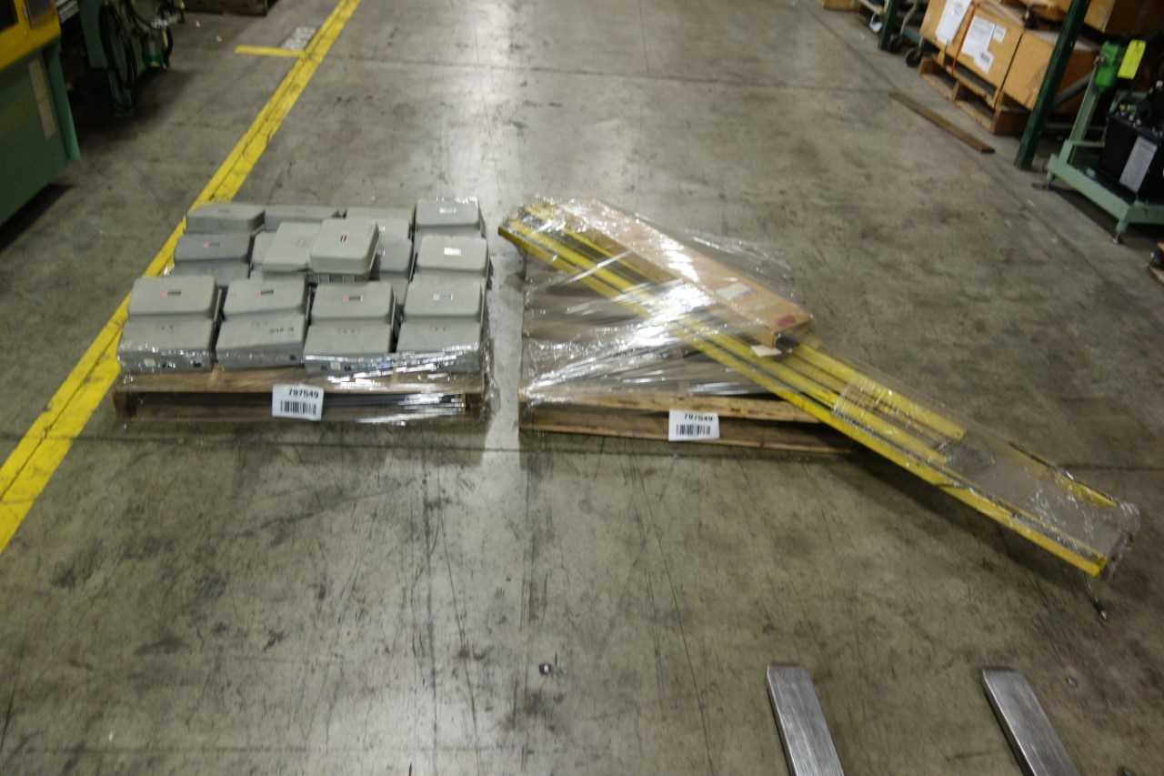 2 PALLETS OF ASSORTED ELECTRICAL SAFETY EQUIPMENT - ELECTRICAL COMPONENTS