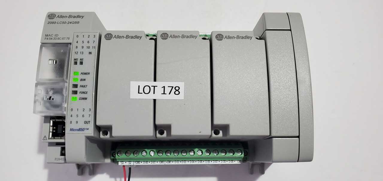 Allen Bradley Micro 850 2080-LC50-24QBB PLC - AUTOMATION & CONTROLS