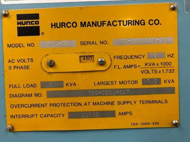 Hurco Machining Center System - CNC MACHINING CENTERS