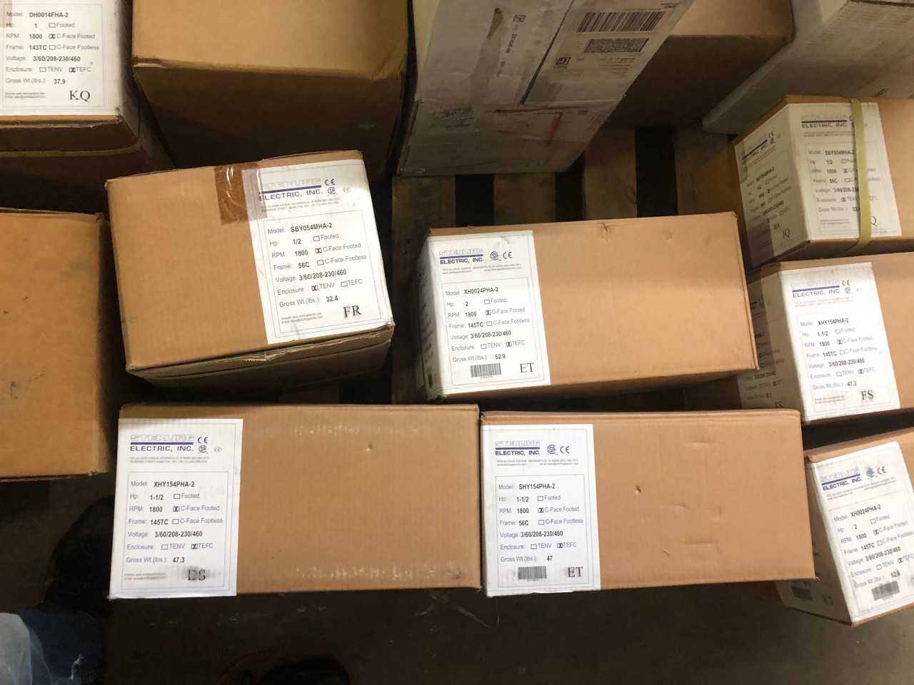 ASSORTED LOT OF STAINLESS STERLING ELECTRIC MOTORS - ELECTRIC MOTORS
