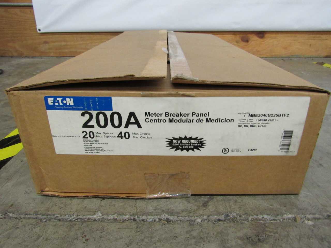 Quantity of 3x MBE2040B225BTF2 Electrical Panel/Loadcenter/Switchboards - ELECTRICAL COMPONENTS Quantity of 3x MBE2040B225BTF2 Electrical Panel/Loadcenter/Switchboards - ELECTRICAL COMPONENTS