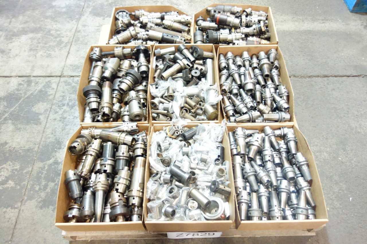 1 PALLET OF ASSORTED CHUCKS, SHRINK CHUCKS, BUSHINGS - ELECTRIC POWER TOOLS