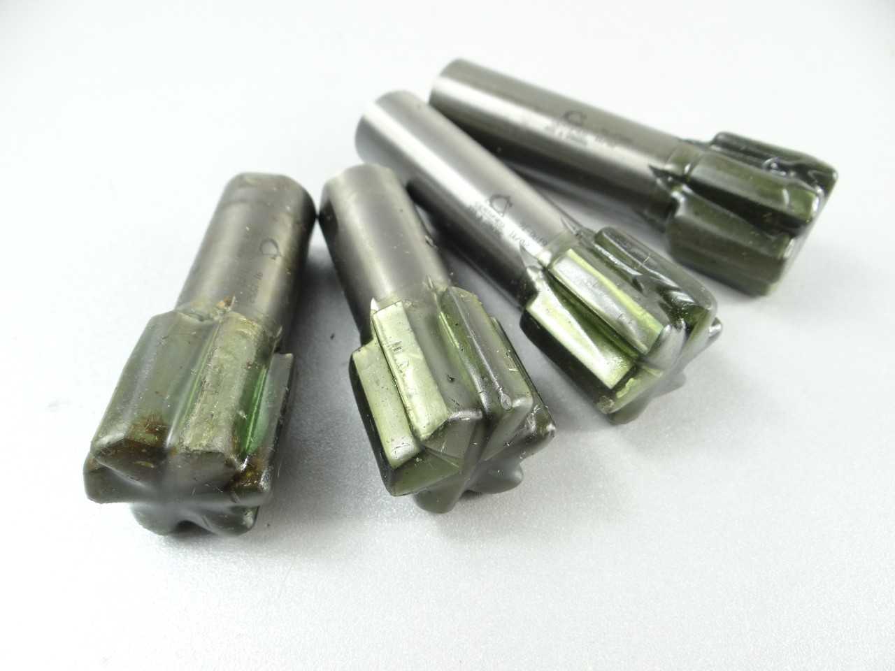Lot of 4 Freshly Sharpened Solid Carbide Shank Milling Cutters - MACHINING ACCESSORIES & TOOLING