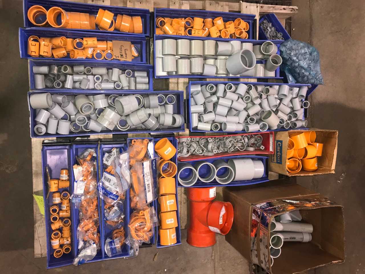 PLASTIC SLEEVES/FITTINGS (FULL PALLET) - PROCESS EQUIPMENT