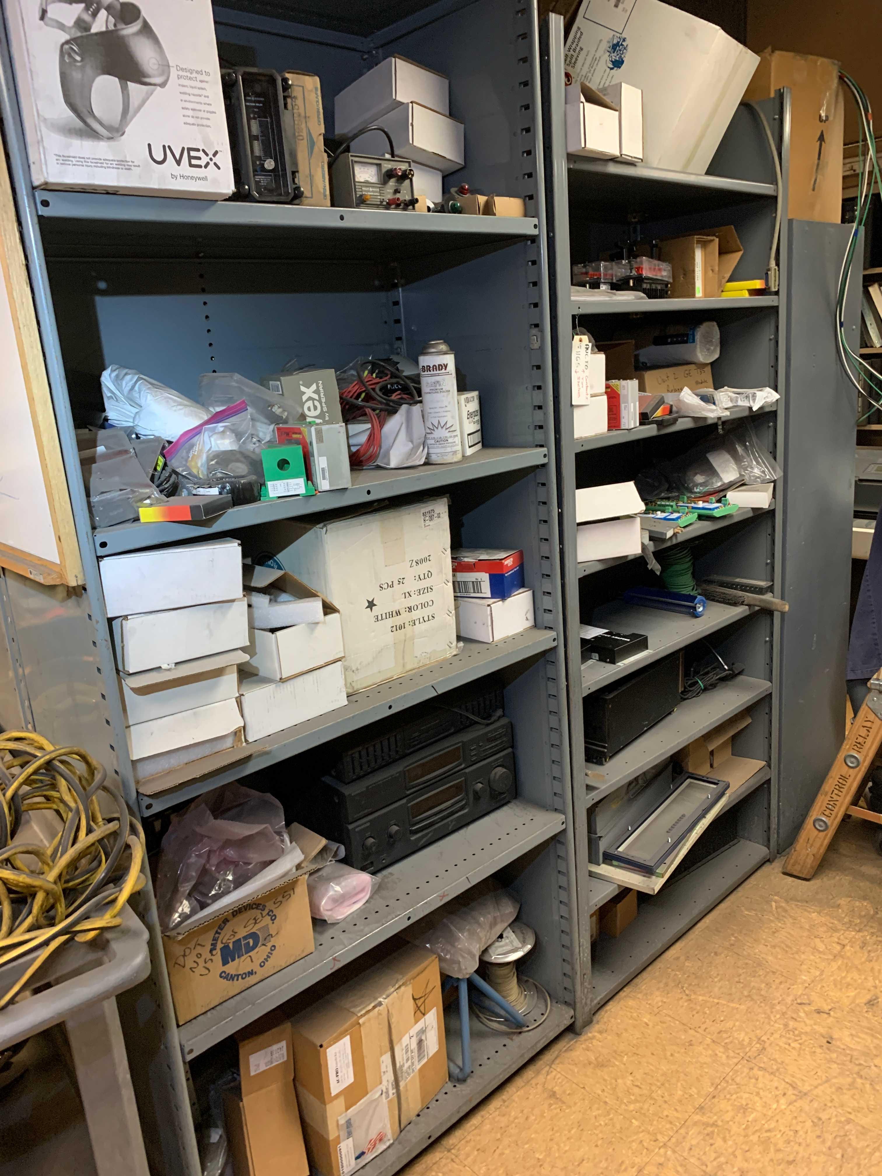 CONTENTS OF SHELVING - ELECTRICAL COMPONENTS