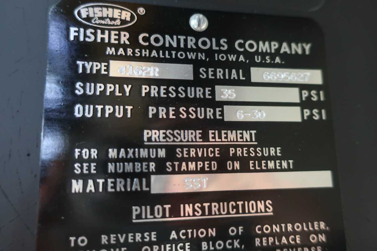 FISHER 3985 PNEUMATIC 667-EC 150 STAINLESS SOCKET WELD 4162R 1IN CONTROL VALVE - CONTROL VALVE