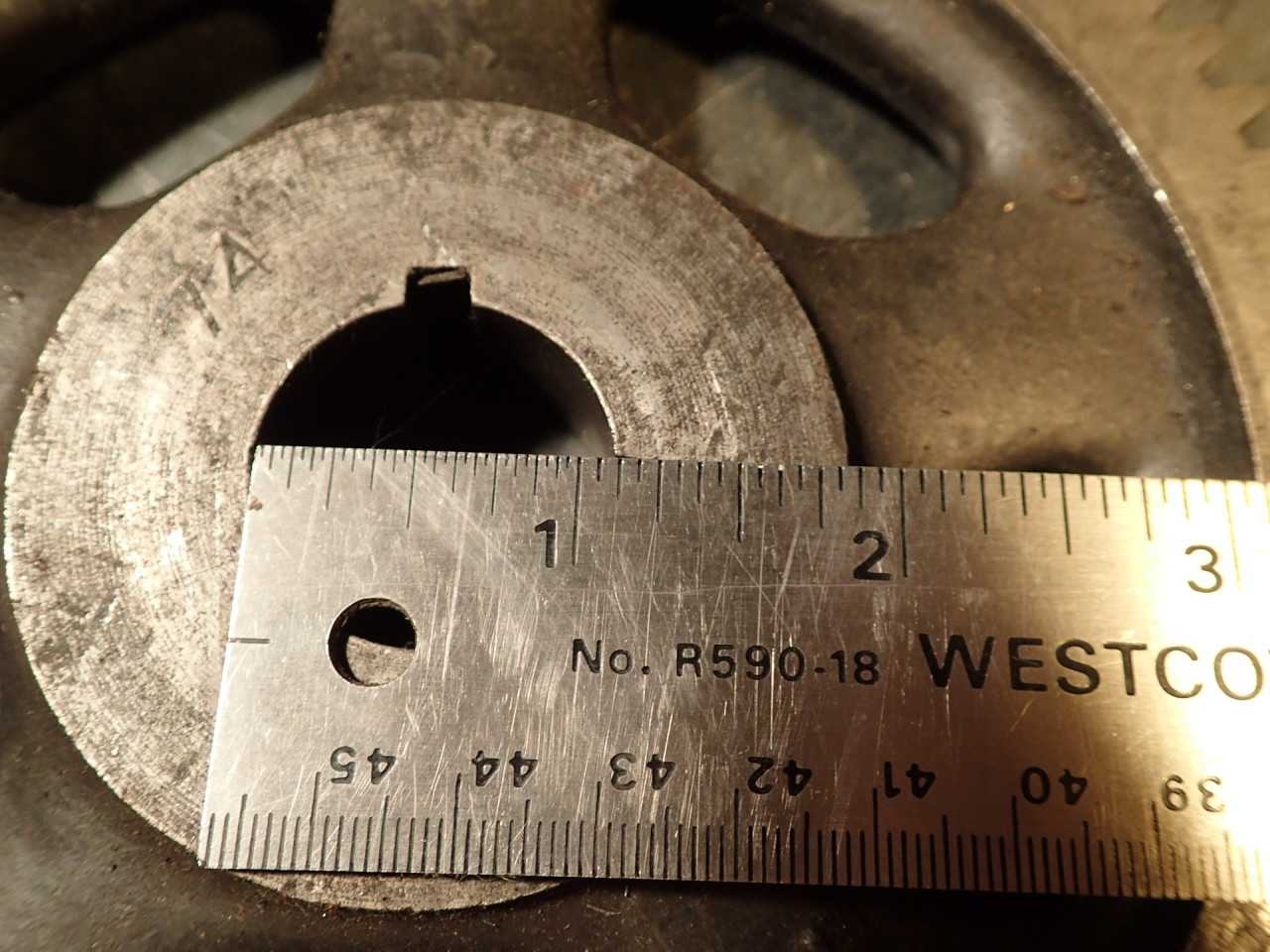74-Tooth Lathe Change Gear: 6-5/16" OD, 1-1/8" Keyed Bore, 7/8" Thick - LATHE PARTS