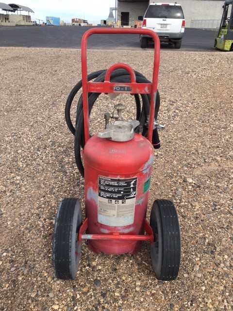 Fire Extinguisher, Wheeled Dry Chemical, For A,B,C Class Fires - SAFETY EQUIPMENT