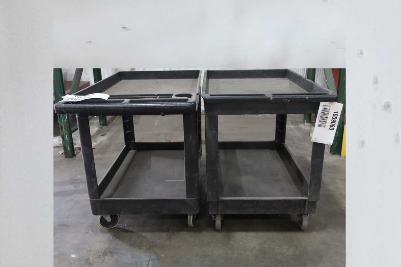 BULK LOT OF UTILITY CARTS - QTY 2 - ROLLING CARTS